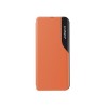 Husa Xiaomi Redmi Note 11 / 11S, Tip Carte Eco Book, Piele Ecologica, Orange
